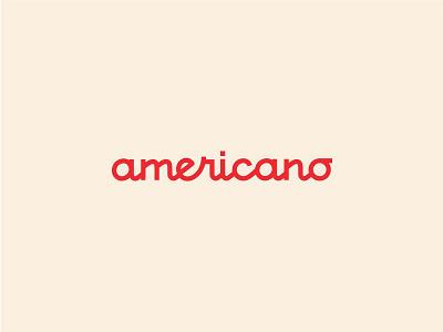 Americano Logo identity italian logo