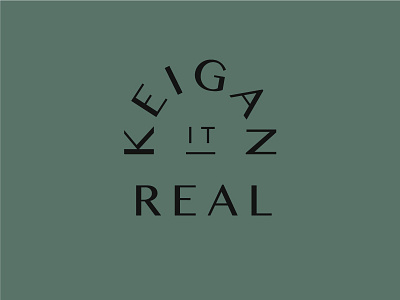 Keigan it Real Logo identity logo typography