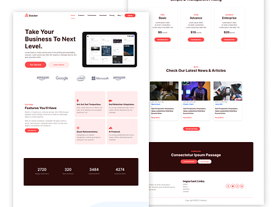 Stacker--SaaS landing page