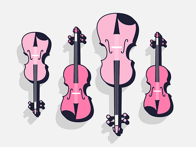 String Quartet cello illustration instruments music music artwork string quartet viola violin
