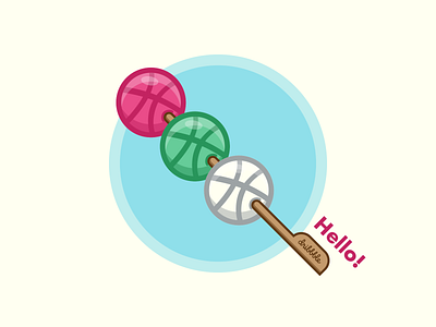 Hellooo Dribbble! dango dessert dribbble hello hello dribbble hellodribbble sweet sweets