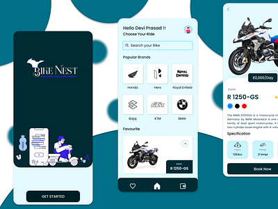 Bike Nest - A Bike Rental App UI