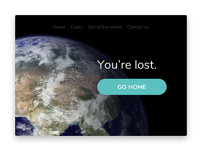Space 404 page 008 404 dailyui globe lost nasa page not found space world