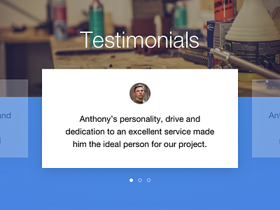 Professional testimonial carousel 039 carousel dailyui job person profession professional review testimonial