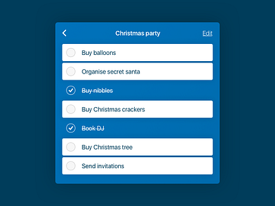 Christmas party todo list 042 app check christmas dailyui list reminders supplies tick off to do to do todo