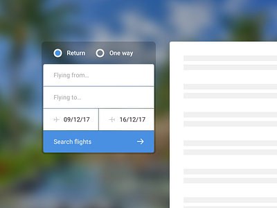 Flight search 068 aeroplane airplane booking comparison dailyui flight fly plane tickets travel