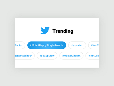 Twitter trends 069 blue dailyui gradient hashtag trends twitter