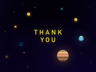 Thank you planets 077 dailyui galaxy moon planet space thank you