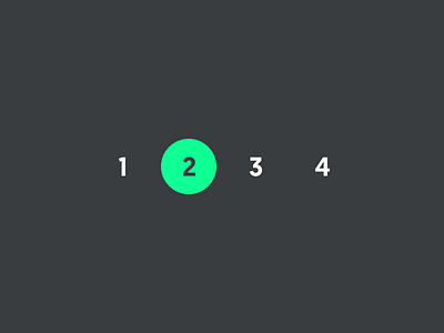 Pagination 085 dailyui geomanist green numbering page number pages pagination