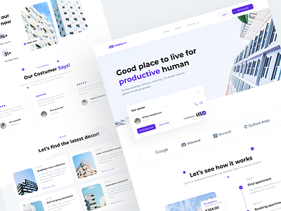 Clustypart - landing page apartement