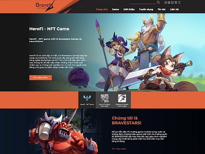 Bravestars game Website - Made by Brobrand Studio brand brobrand bromadeit illustration landing page madebybro ui ux website design