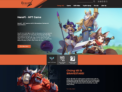 Bravestars game Website - Made by Brobrand Studio