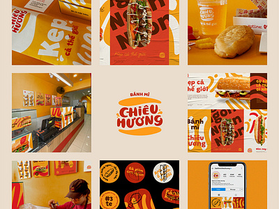 Color Pallete for Banh mi Chieu Huong brand brandingdesign brobrand bromadeit design illustration logo logos madebybro ui