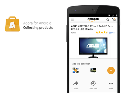 Agora For Android: Collecting Products (~2014) android material design