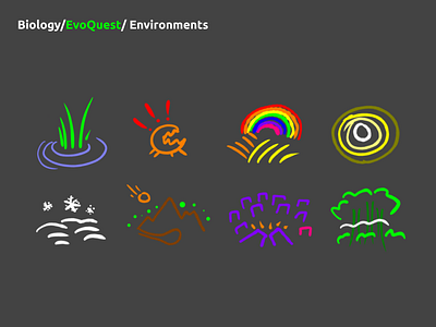 EvoQuest Environments (~2013) biology evironments evolution