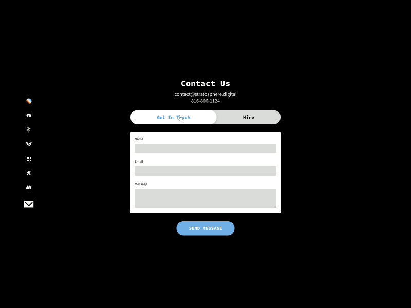 Stratosphere Digital Website: Contact Form (~2015)