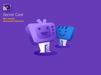 Server Cast: Mascot - Serveronica android character design mascot