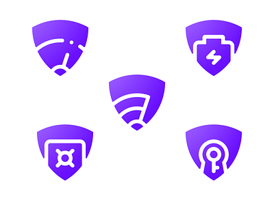 PSafe DFNDR Icon Suite battery icon performance privacy security vpn