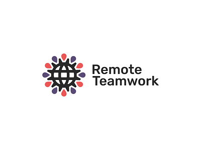 Remote Teamwork Logo branding logo