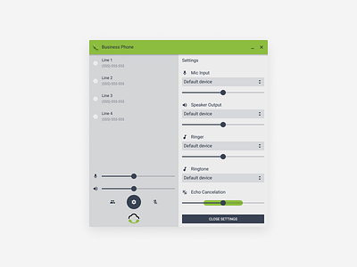 Enterprise Business Phone 04 app interface material design ui