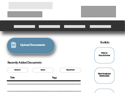 Wireframe for Documents Page Prototype bootstrap responsive wireframe