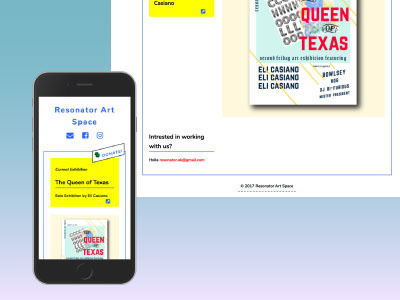 Responsive Website for Art Collective responsive design user interface