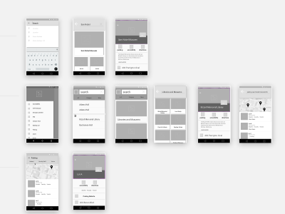 Wireframe for map web app with Material UI and React material user interface design react wireframe
