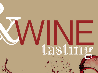 Scotch & Wine Tasting flyer poster scotch typography wine