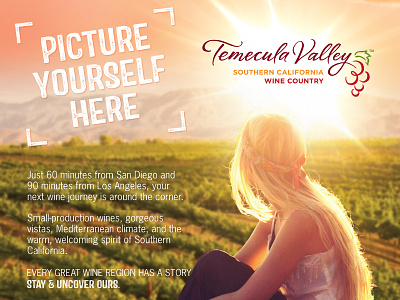 Temecula Wine Magazine Ad advertisement advertising california country magazine marketing photoshop print southern temecula wine