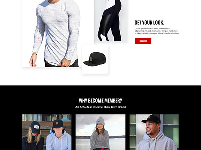 Sports Clothing Line Store by Magaly Cardona for Volusion on Dribbble