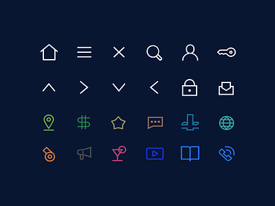News Portal Icon Set branding icon icon set icon sets ui ui design vector