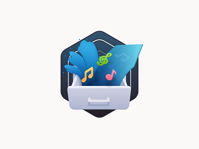 Music drawer icon