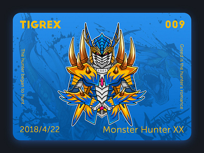 Monster hunter XX Tigrex hunter monster