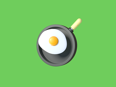 Breakfast-egg 3d design icon illustration
