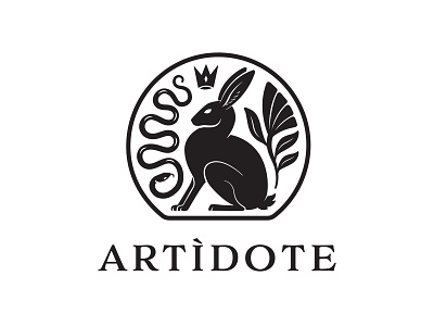 Artidote art design hare illustration logo nature rabbit