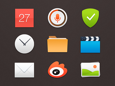 Nine icons for MX4