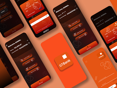 Mobile Bank App app branding design ui