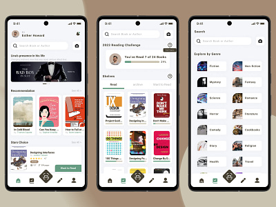 Goodreads Mobile App Redesign 📔 book design goodreads library read ui wattpad