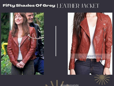 Fifty Shades Of Grey Leather Jacket