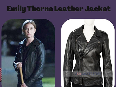Emily Vancamp Revenge Season 3 Emily Thorne Leather Jacket