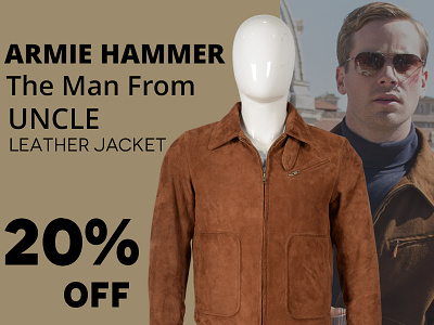 Armie Hammer The Man From Uncle Illya Kuryakin Suede Jacket