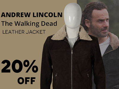 Andrew Lincoln The Walking Dead Rick Grimes Leather Jacket