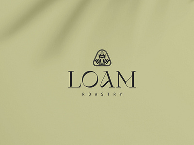 LOAM branding coffee concept design logo minimal typography vector