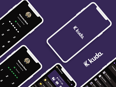 kuda App branding graphic design ui