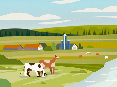 Farm design graphic design illustration vector