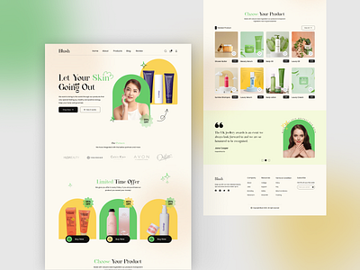 Beauty Product Landing Page by Md Rimel on Dribbble