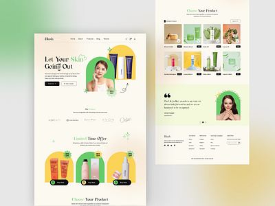 Beauty Product Landing Page beauty product landing page landing page landing page designer modern ui