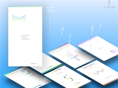 a week graphic design inspiration mobile ui
