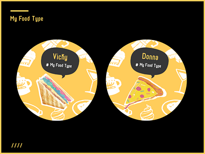 My Food Type graphic design bite! cute design food graphic layout