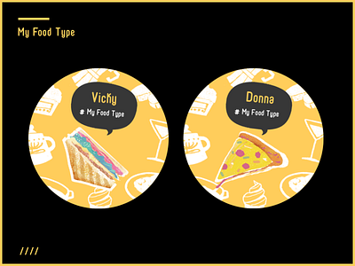 My Food Type graphic design